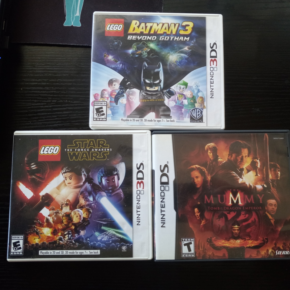 LEGO Batman 3, LEGO Star Wars, The Mummy Nintendo 3DS Games